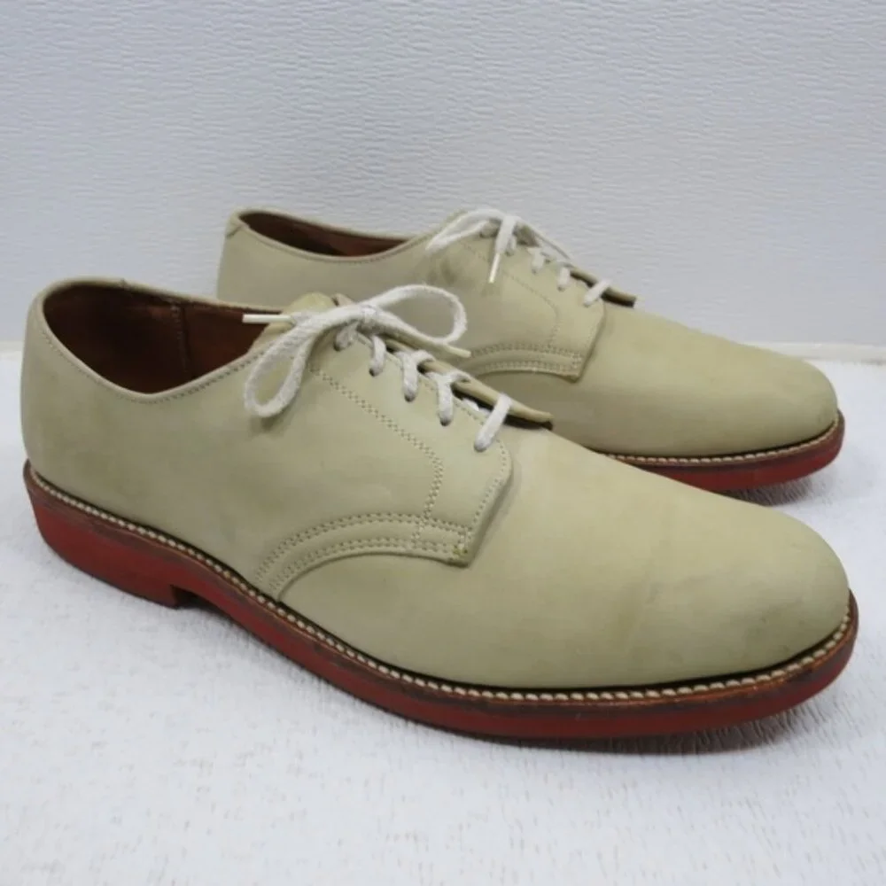 Walk-Over Nubuck Leather Casual Dress Vintage Men's Footwear Oxfords sz 10 C/A